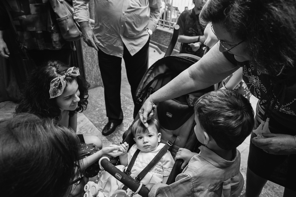 chegada do Benjamin para o seu batismo na Catedral Ortodoxa Antioquina 