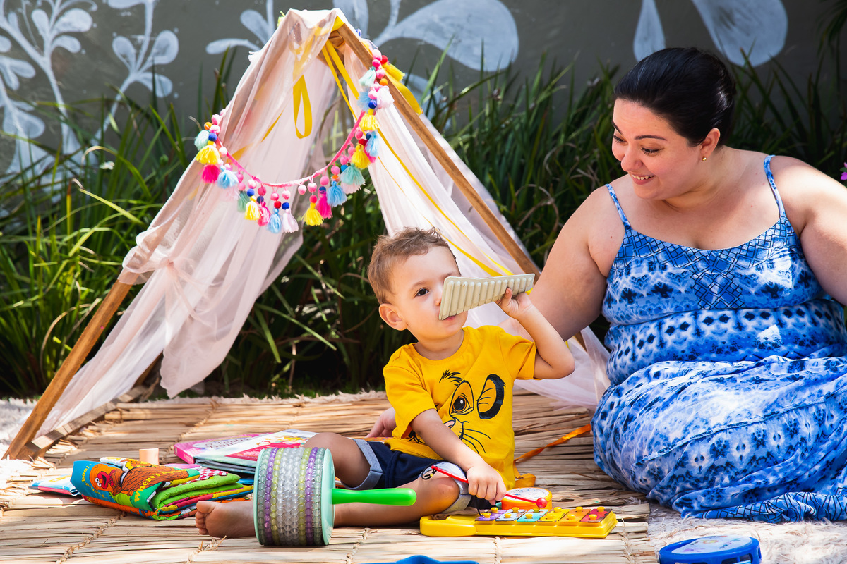 samuel 2 anos ; musica com a mamae ; musicalizaçao