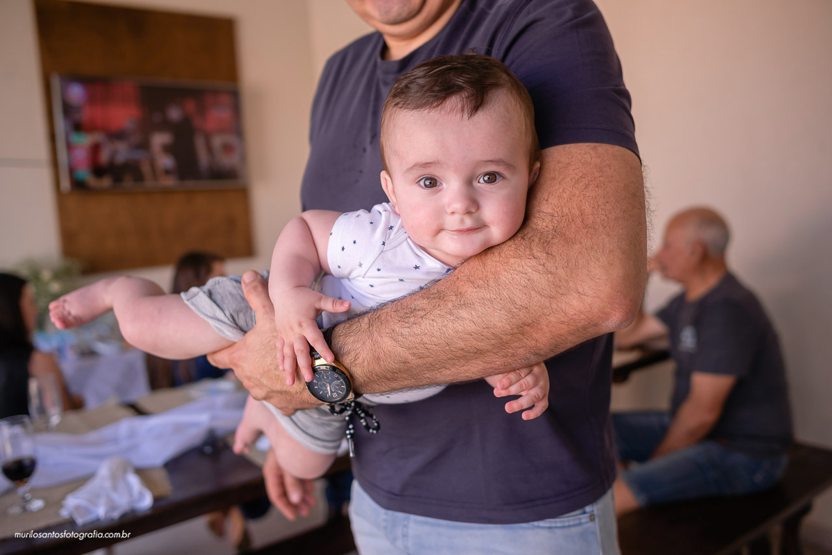 Batizado Enrico Murilo Santos Fotografia Castro Campos Gerais Paraná Festa Alegria Família Nikon Criança