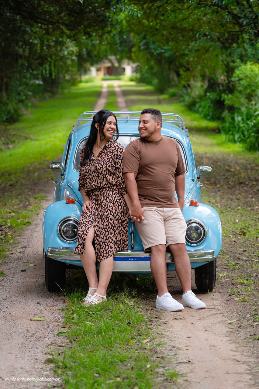 Emanuelly e Nathan Murilo Santos Fotografia Castro Castrolanda Campos Gerais Paraná Ensaio Externo Ensaio Casal Noivos Casamento Pré wedding Pré Noiva Noivo Casal Fusca