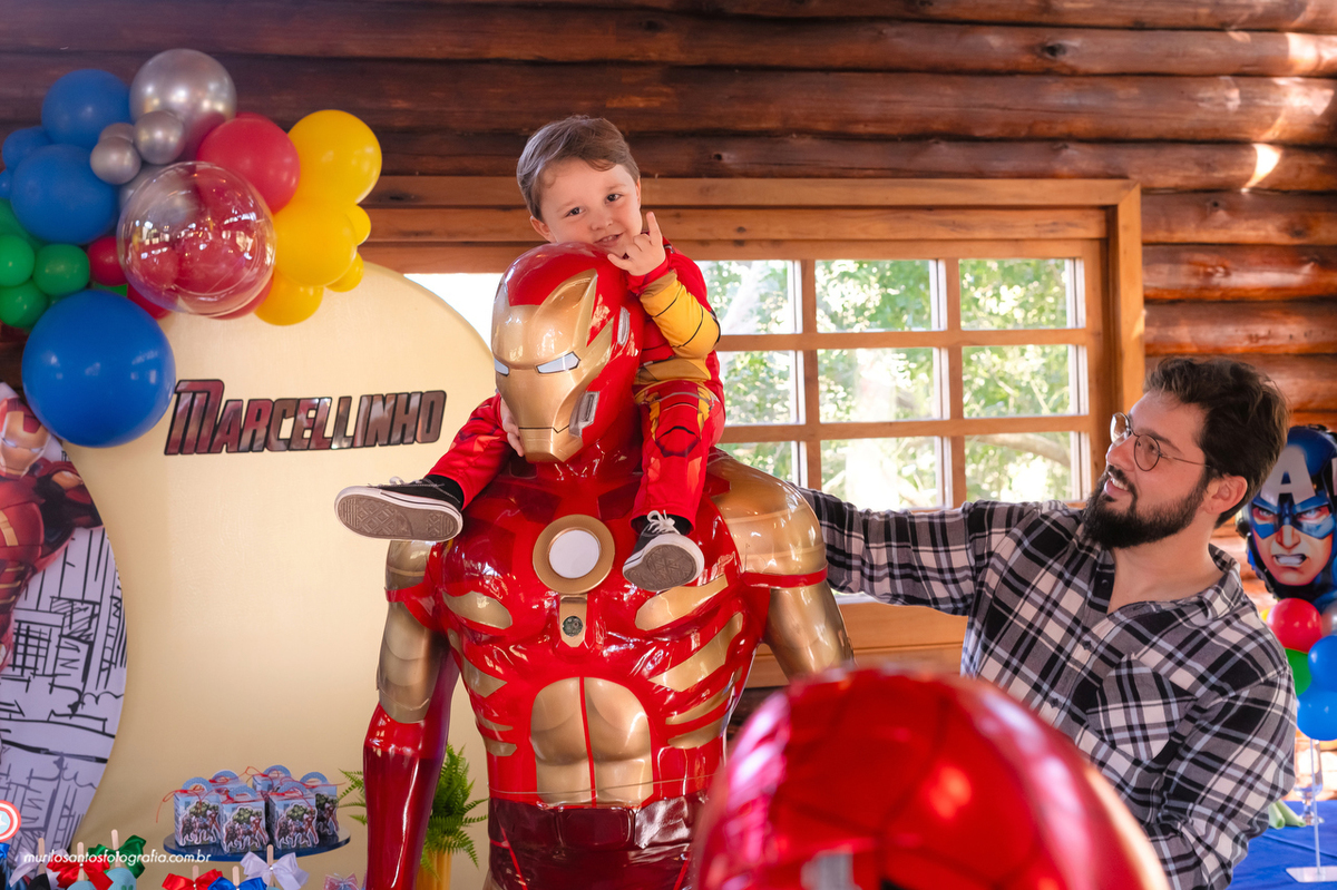 Marcelinho 3 anos Murilo Santos Fotografia Castro Campos Gerais Paraná Festa Alegria Família Sony Criança Aniversario Infantil Parabens Vingadores Avengers Homem de Ferro Capitão America