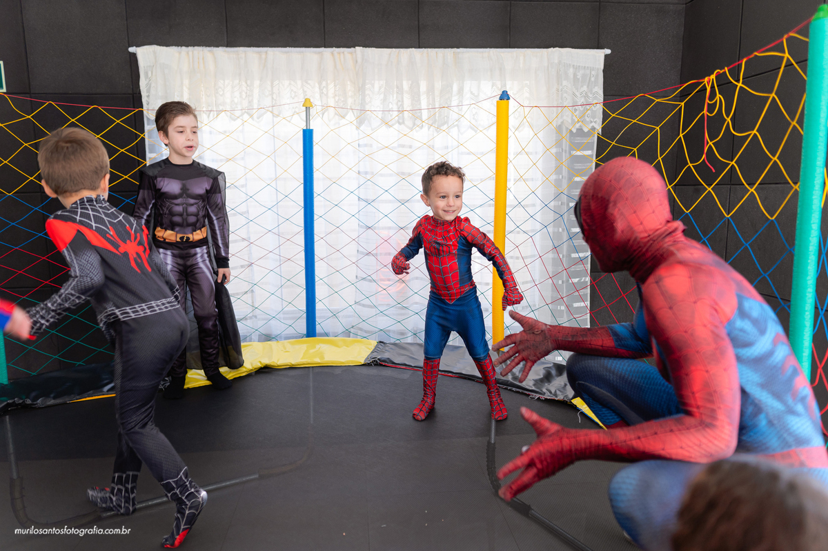 Joaquim 4 anos Murilo Santos Fotografia Castro Campos Gerais Paraná Festa Alegria Família Sony Criança Aniversario Infantil Parabens Homem Aranha Heroi