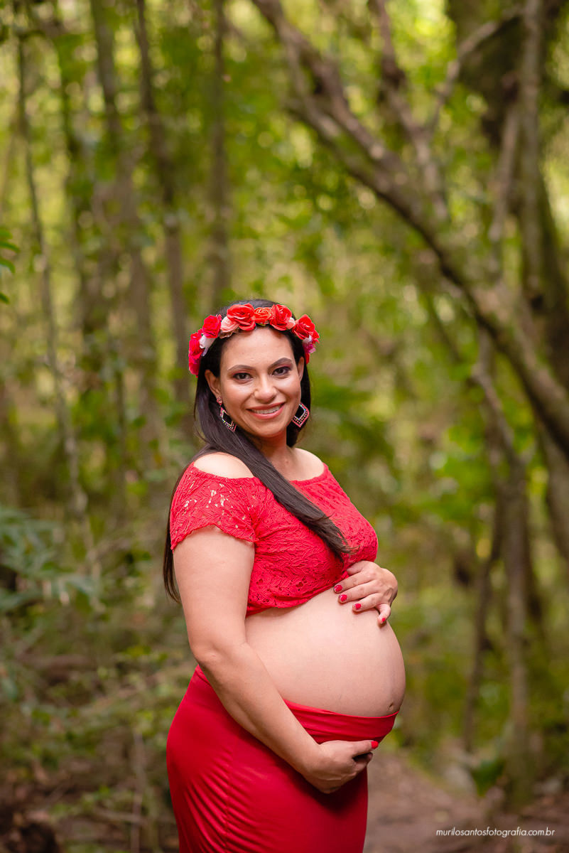 Murilo Santos Fotografia Ensaio Externo Ensaio Casal Gestante Cristiane e Valdeci Ensaio Cachoeira Cachoeira do Rio São Jorge Ponta Grossa Paraná