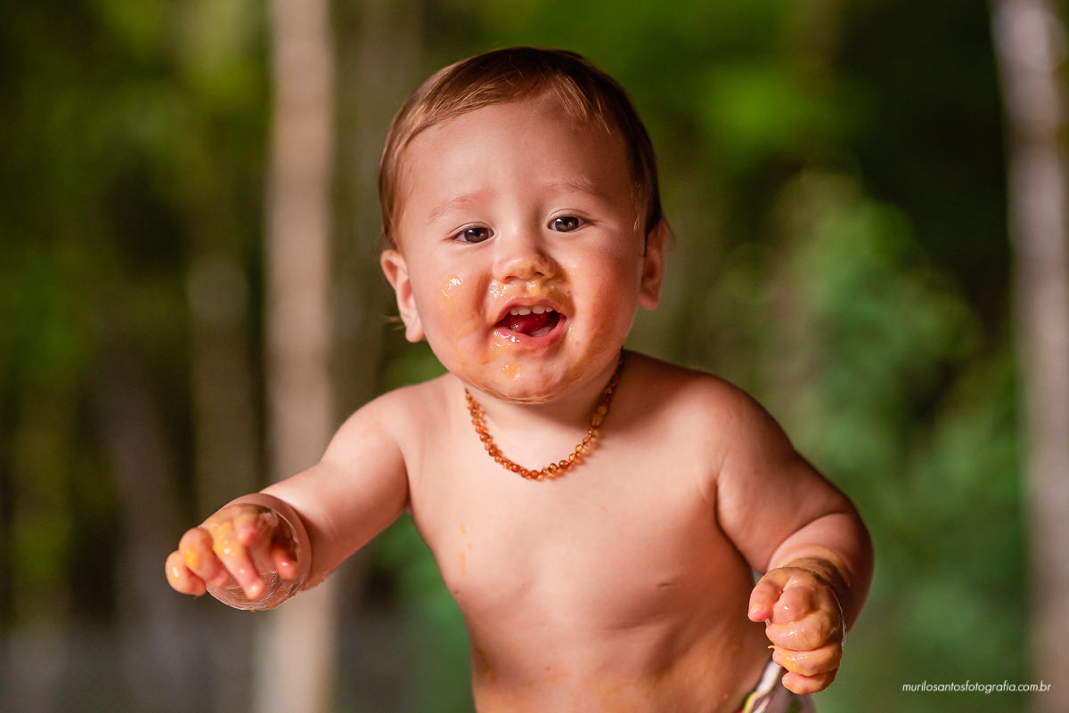 Murilo Santos Fotografia Ensaio Externo Ensaio Smash The fruit Cícero Ensaio Pessoal Criança Infantil Alegria Espontaneo Bolo de fruta Manga Smash the cake Castro Paraná