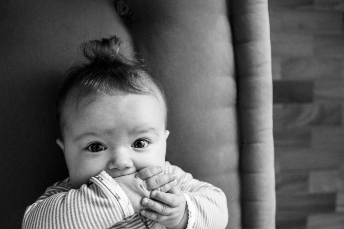 Olivia aos 6 meses, durante o acompanhamento de 24 horas que fizemos