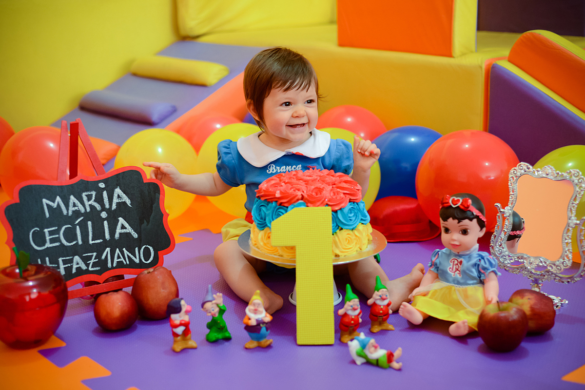 ensaio fotografico infantil  tema branca de neve