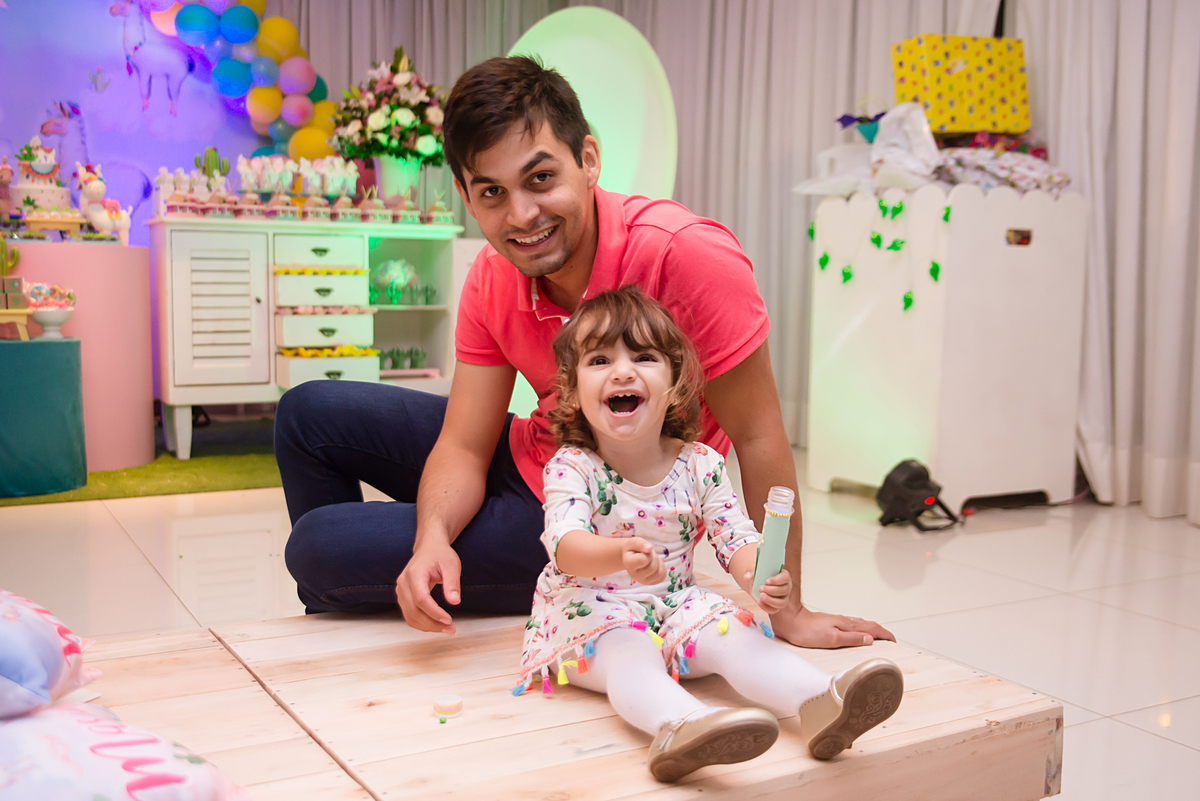 sorriso lindo com o papai