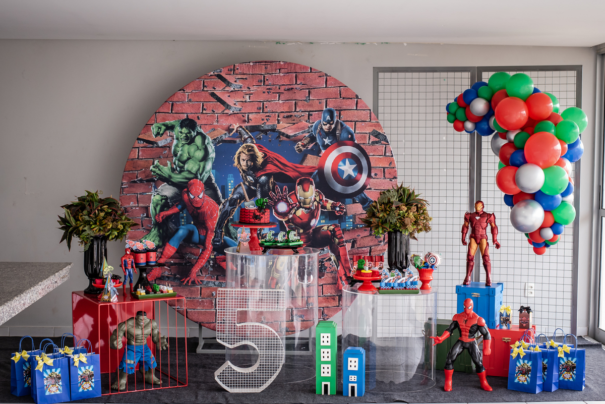 decoração vingadores