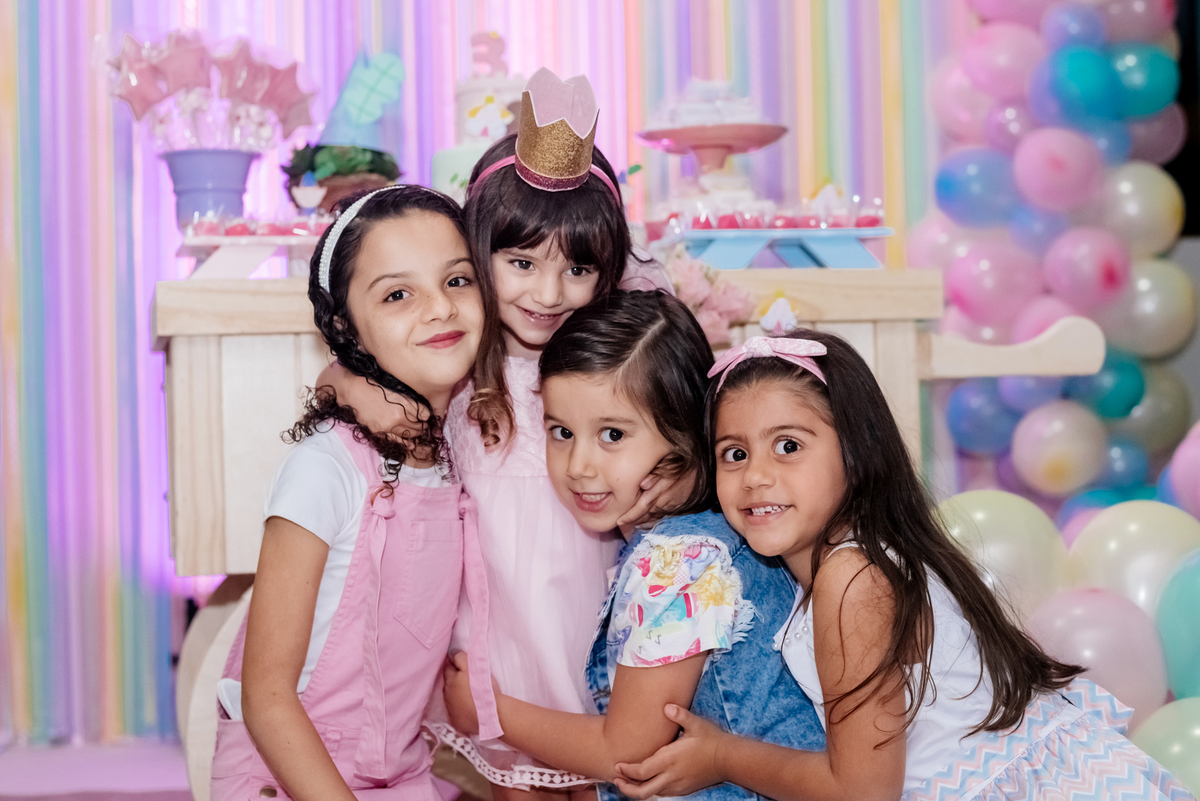 festa infantil com as amigas 