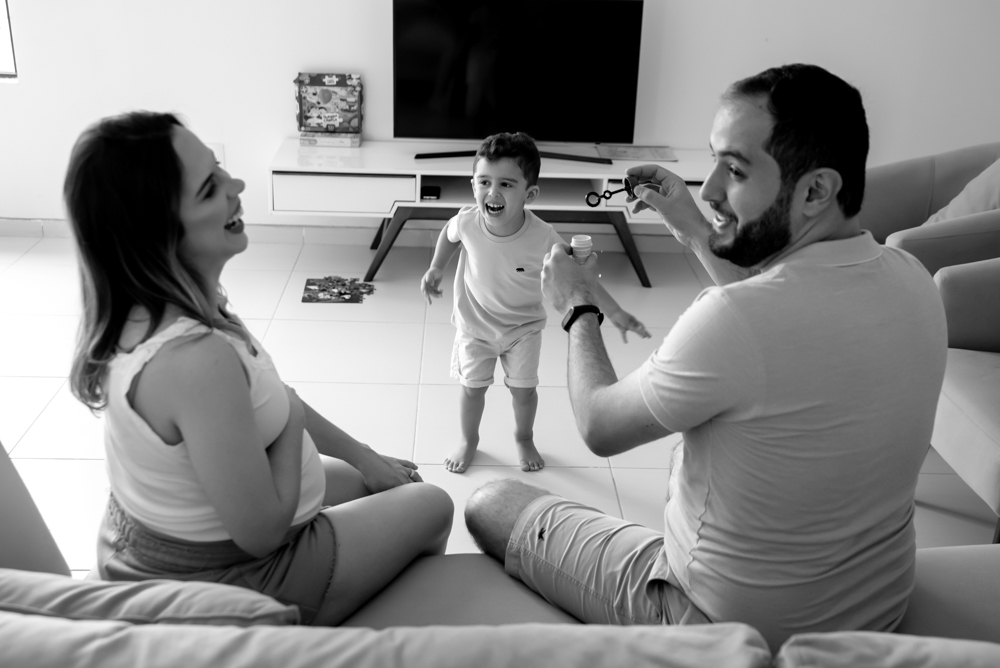 ensaio gestante em casa