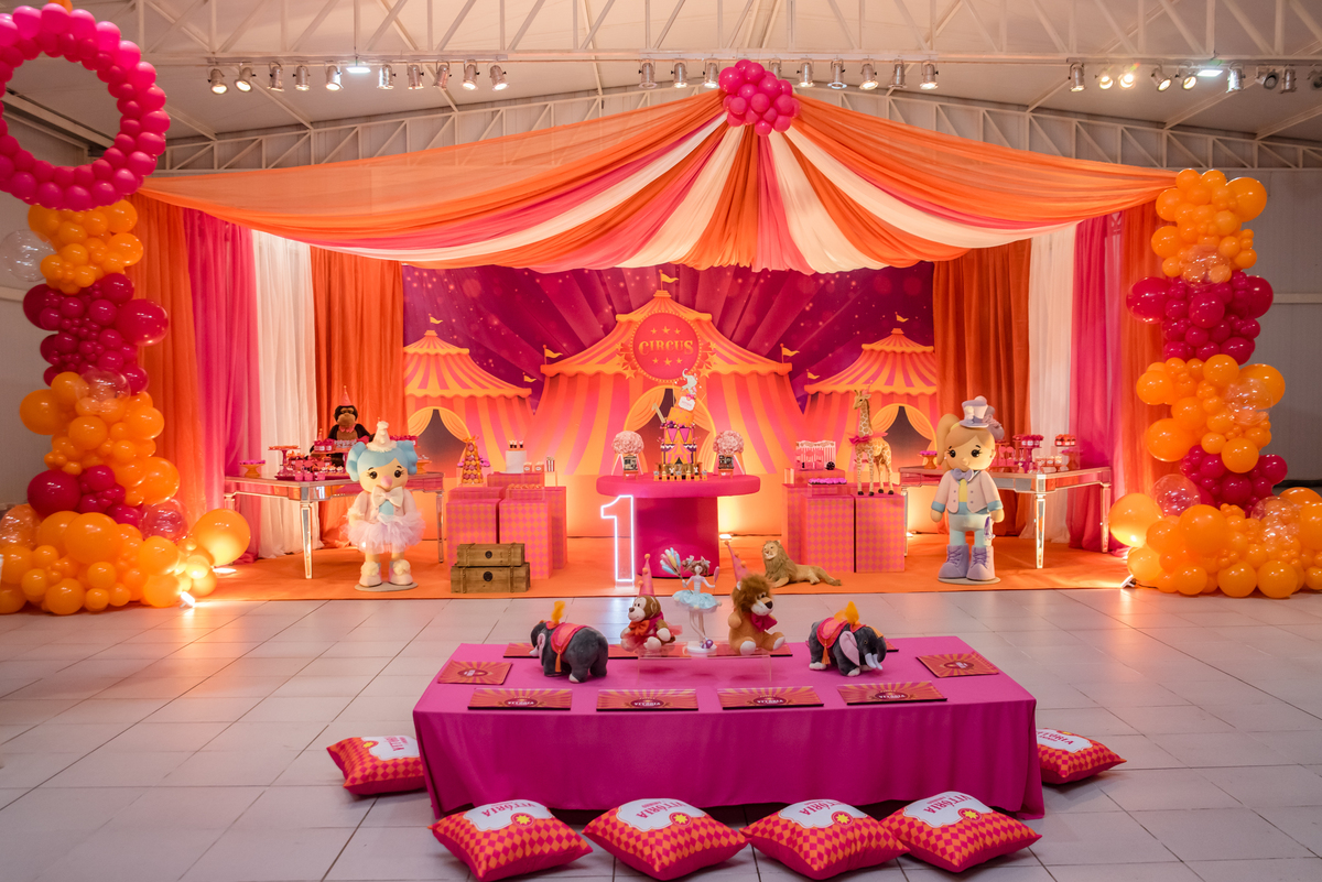 decoração tema circo menina