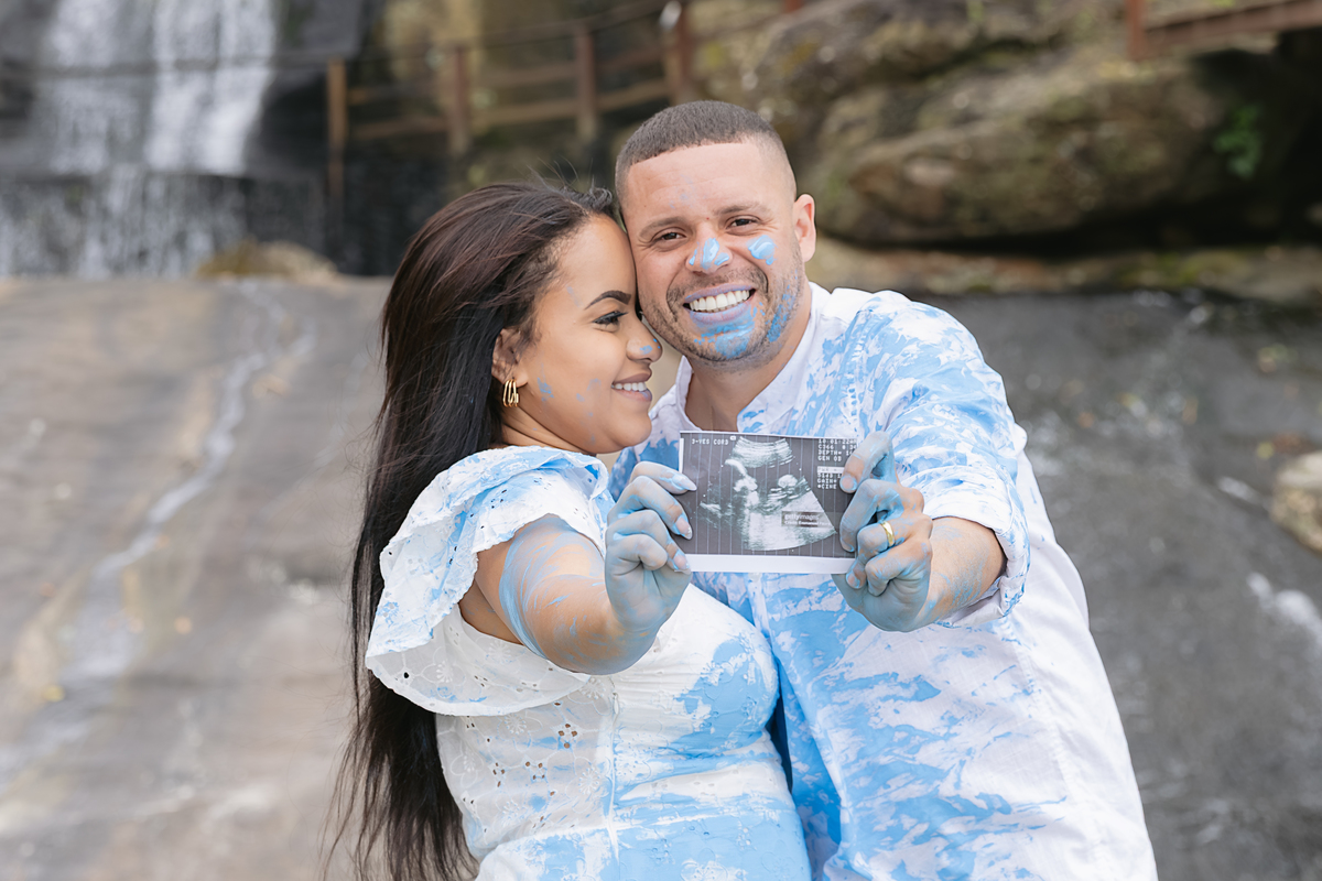 Ensaio revelação; Adri Silva Fotografia; Praia Iporanga; guarujá; fotografa de família