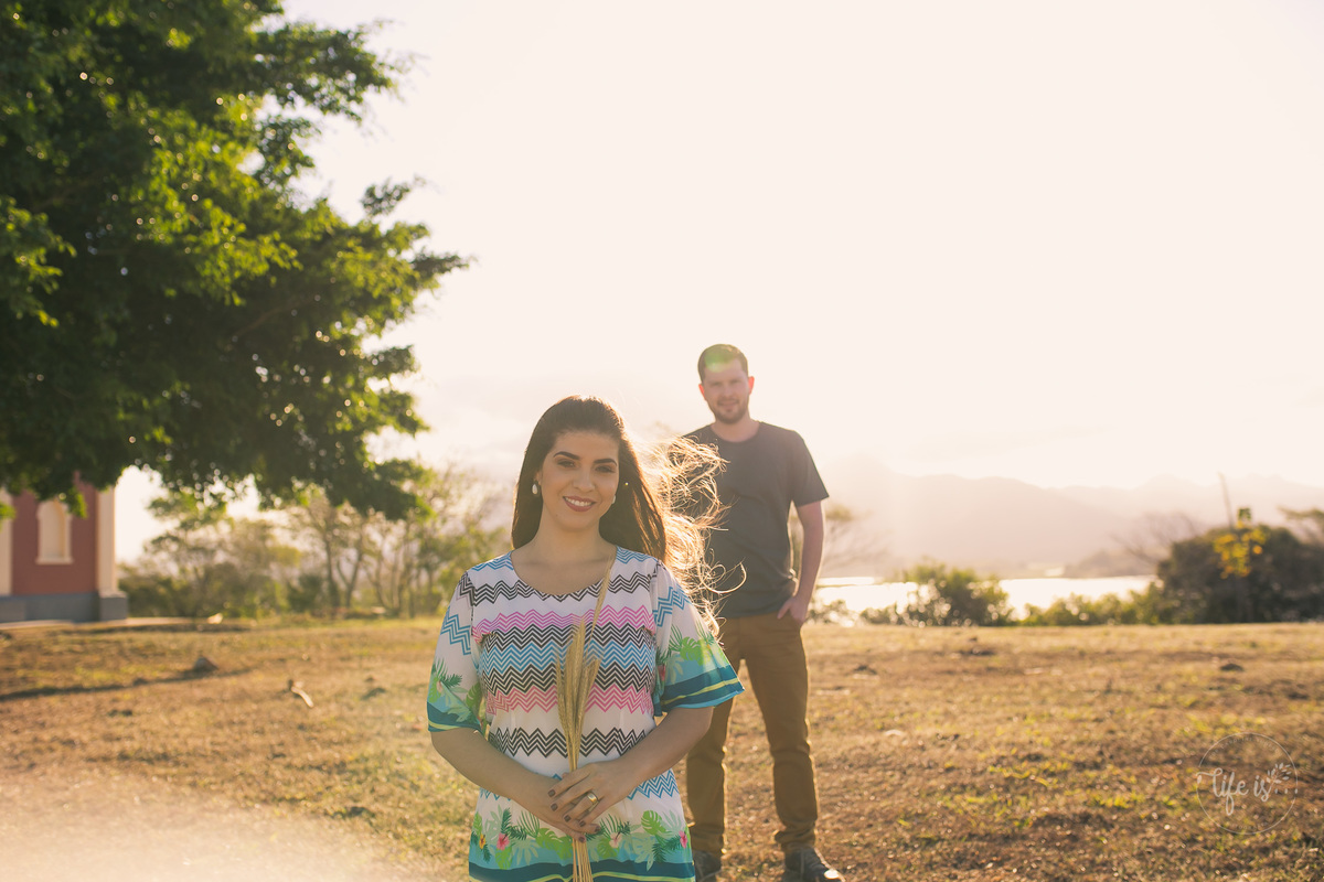 O casal em ensaio em Campos dos Goytacazes