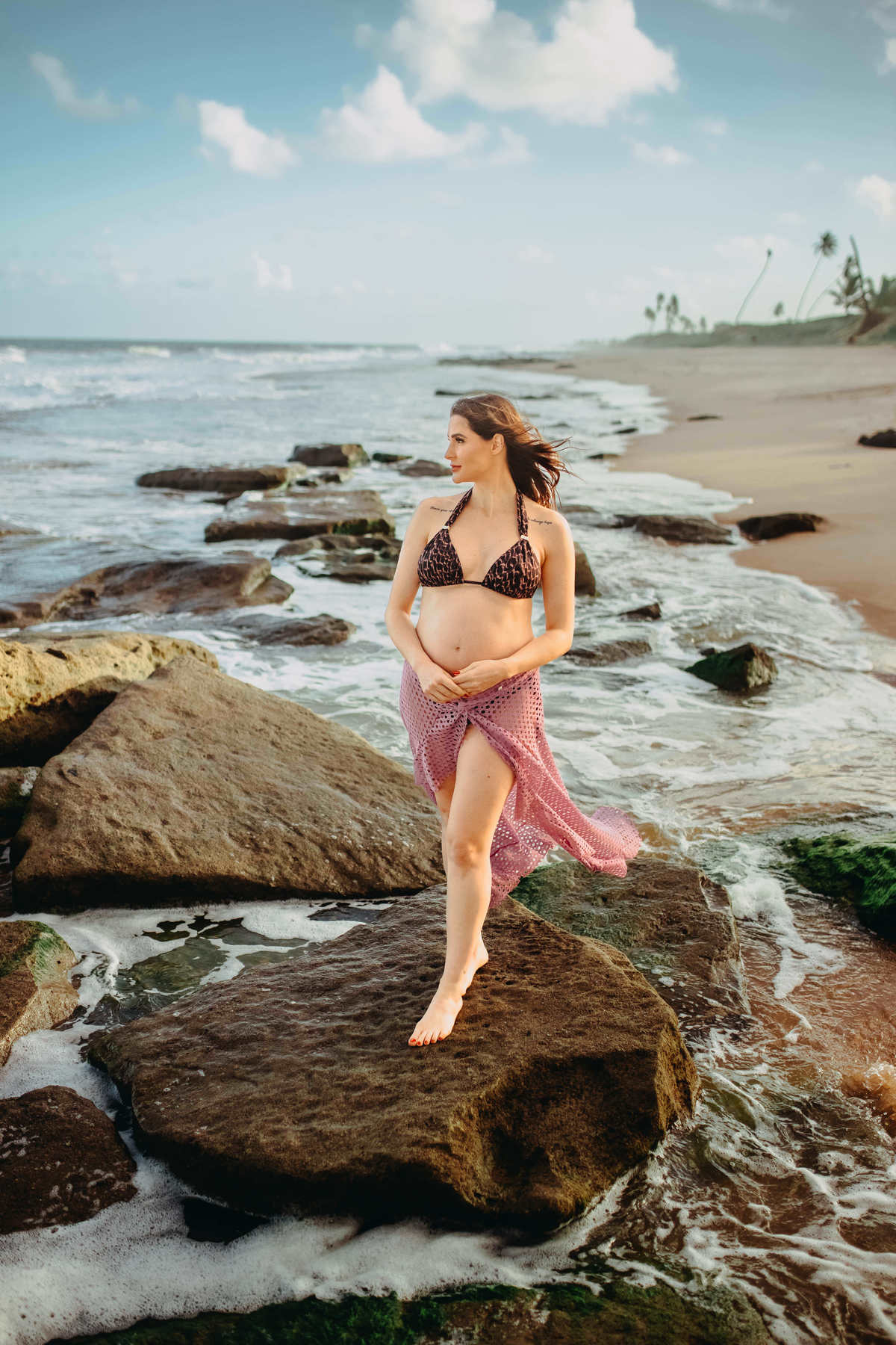 Fotos de Gravidez - Maria e Emerson - Thiago Rosarii - Itacimirim - Salvador - Fotógrafo Profissional - Iberostar - Praia do Forte