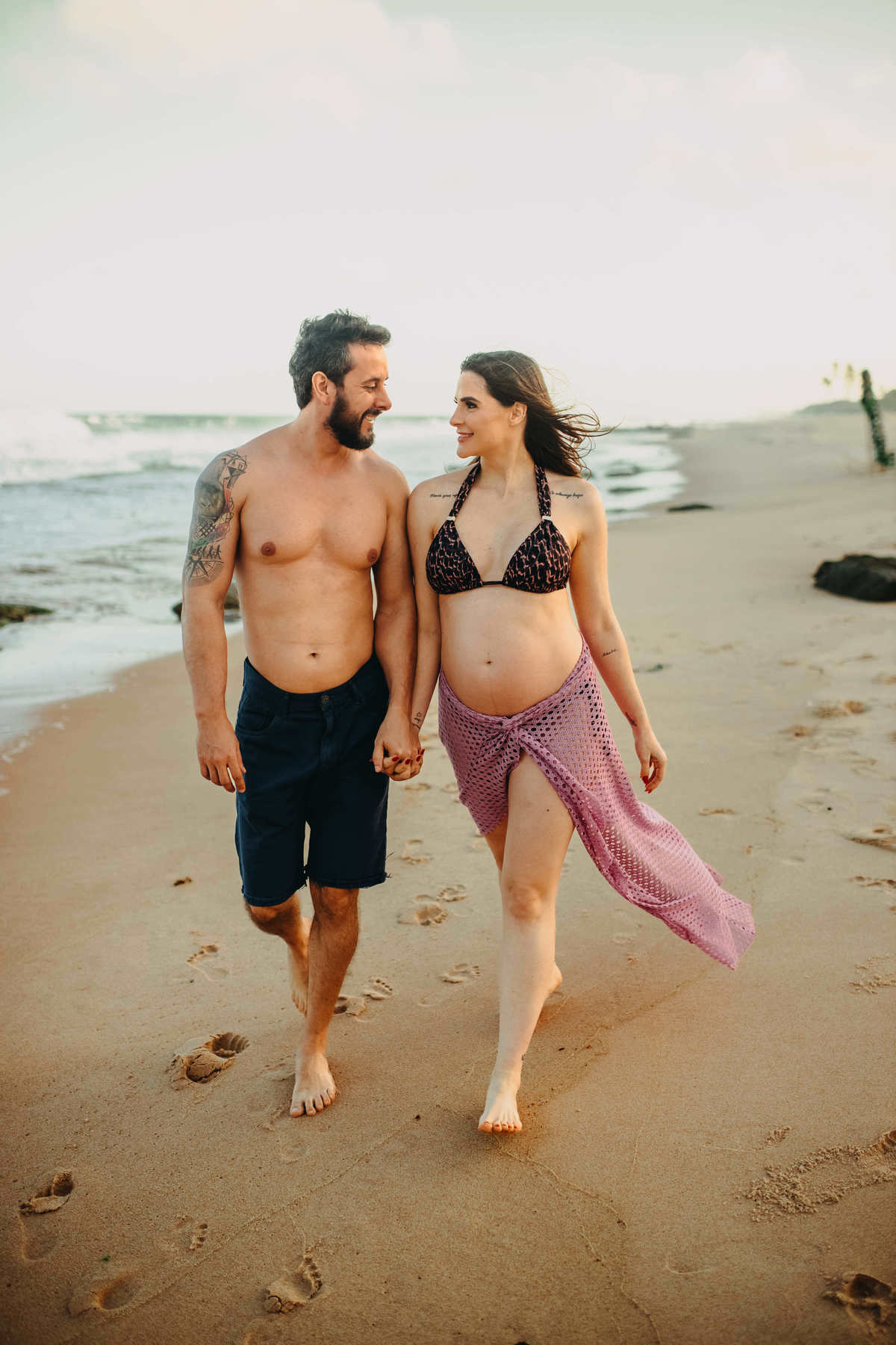 Fotos de Gravidez - Maria e Emerson - Thiago Rosarii - Itacimirim - Salvador - Fotógrafo Profissional - Iberostar - Praia do Forte