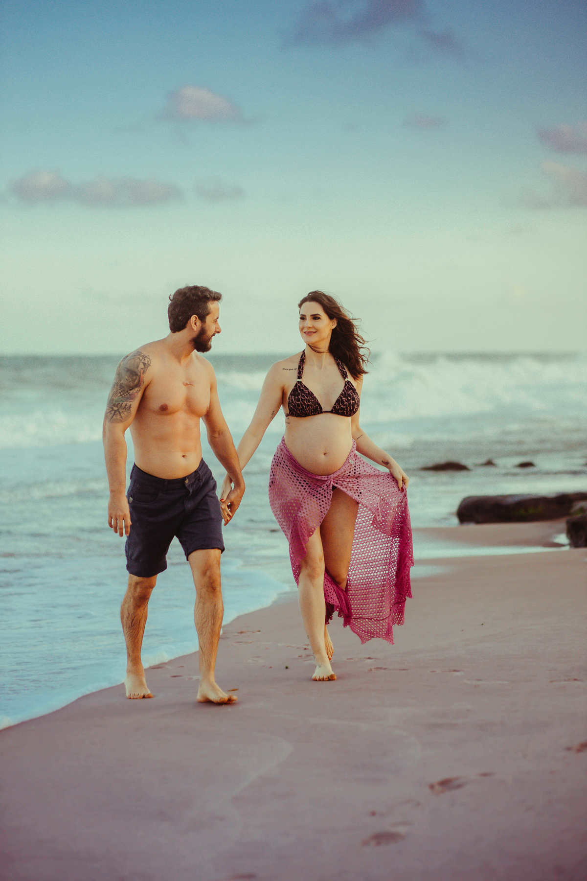 Fotos de Gravidez - Maria e Emerson - Thiago Rosarii - Itacimirim - Salvador - Fotógrafo Profissional - Iberostar - Praia do Forte