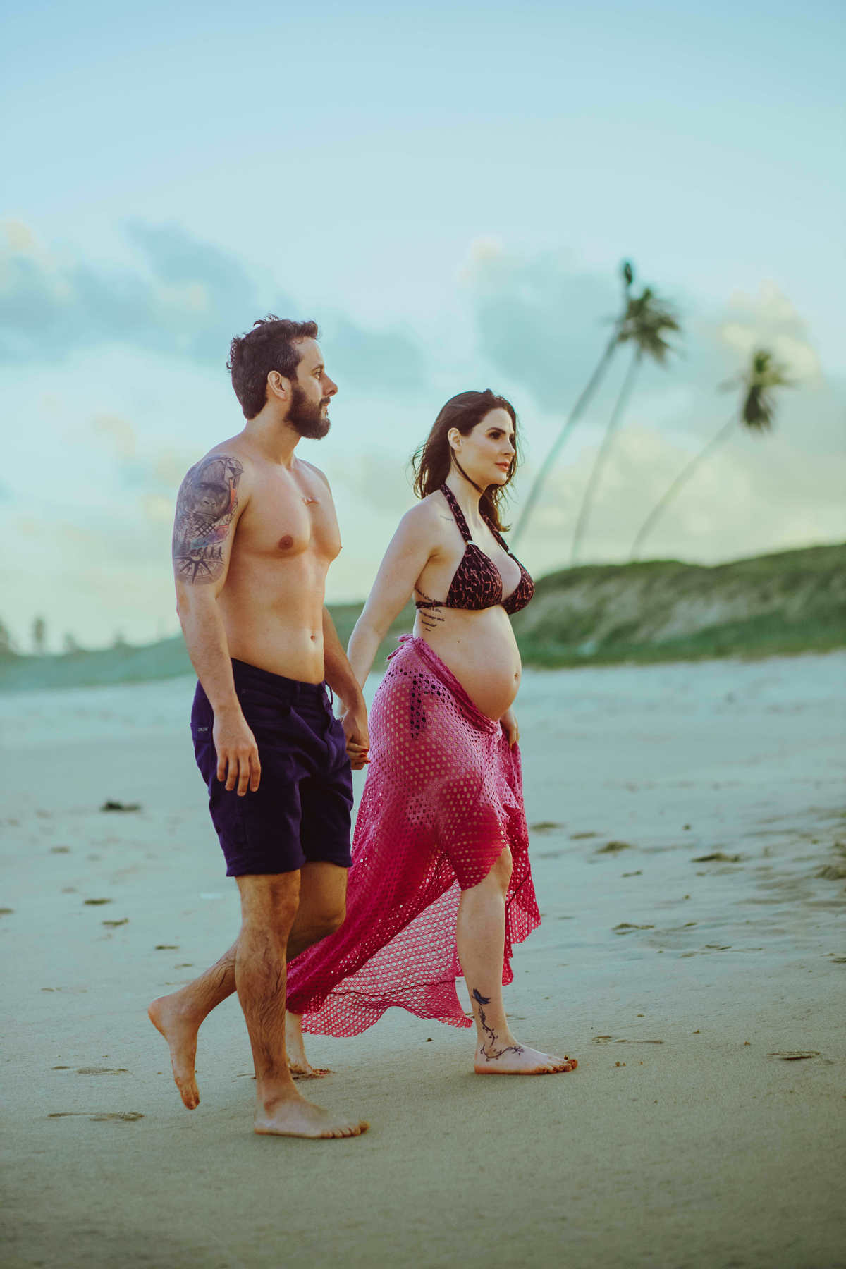 Fotos de Gravidez - Maria e Emerson - Thiago Rosarii - Itacimirim - Salvador - Fotógrafo Profissional - Iberostar - Praia do Forte