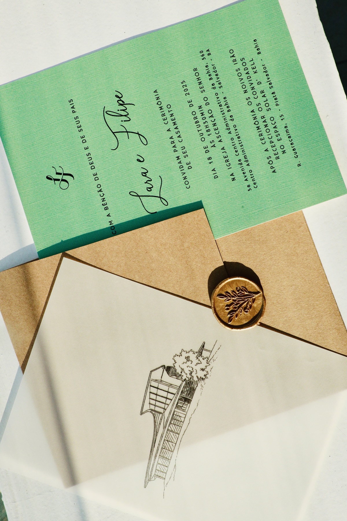 Paroquia Ascensão do Senhor - CAB - Salvador Bahia - Casamento - Filipe e Lara