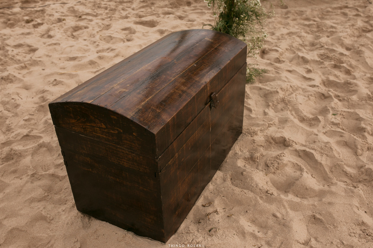 Decoração Rustica casamento na praia Thiago Rosarii