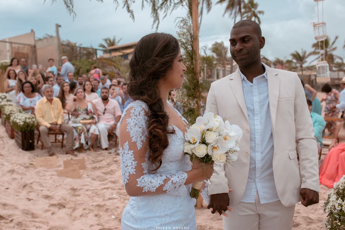 Casamento na praia na chuva, chuveu Thiago Rosarii,