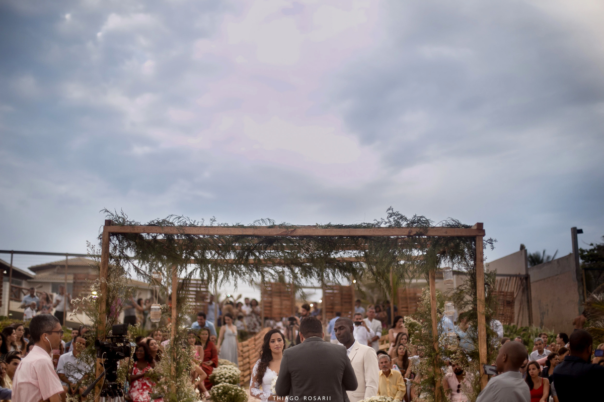 Casamento na praia na chuva, chuveu Thiago Rosarii,