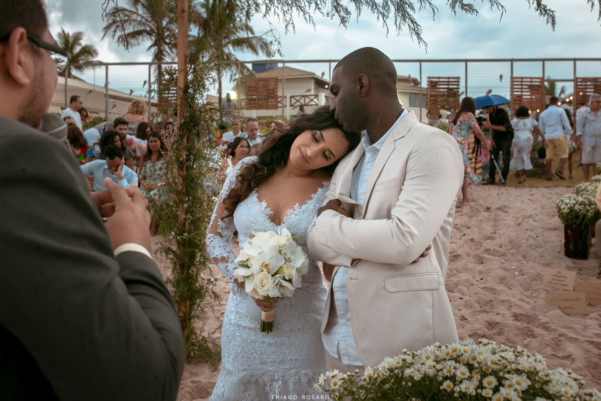 Casamento na praia na chuva, chuveu Thiago Rosarii,