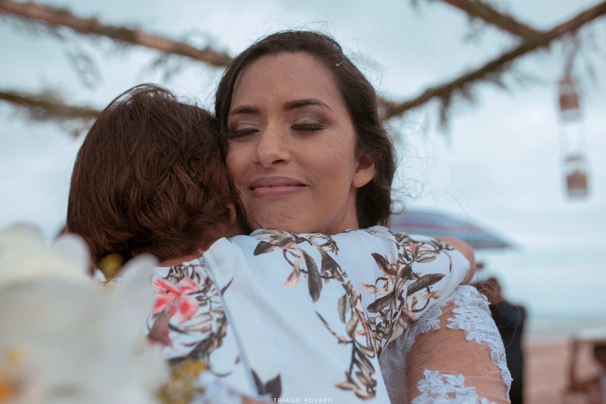Casamento na praia na chuva, chuveu Thiago Rosarii,