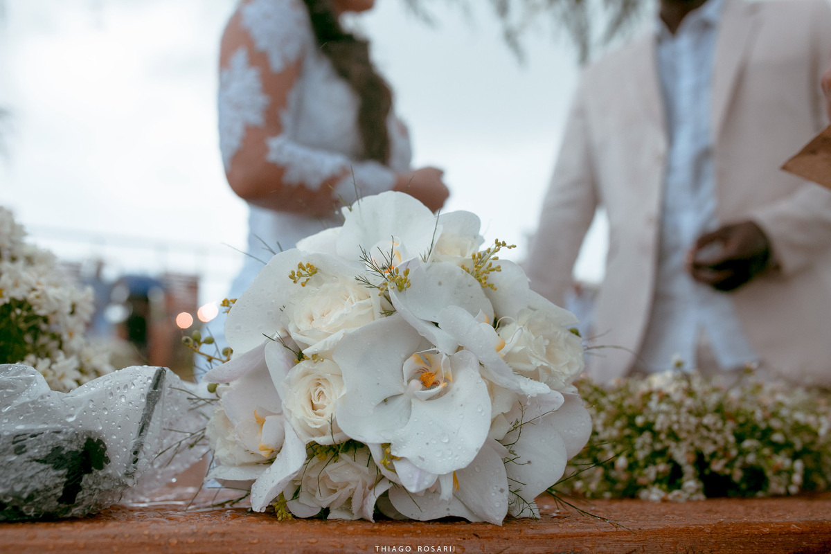 Casamento na praia na chuva, chuveu Thiago Rosarii,