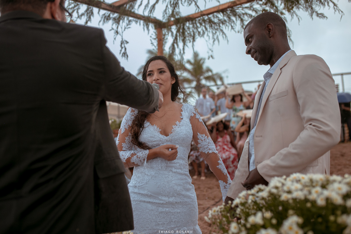 Casamento na praia na chuva, chuveu Thiago Rosarii,