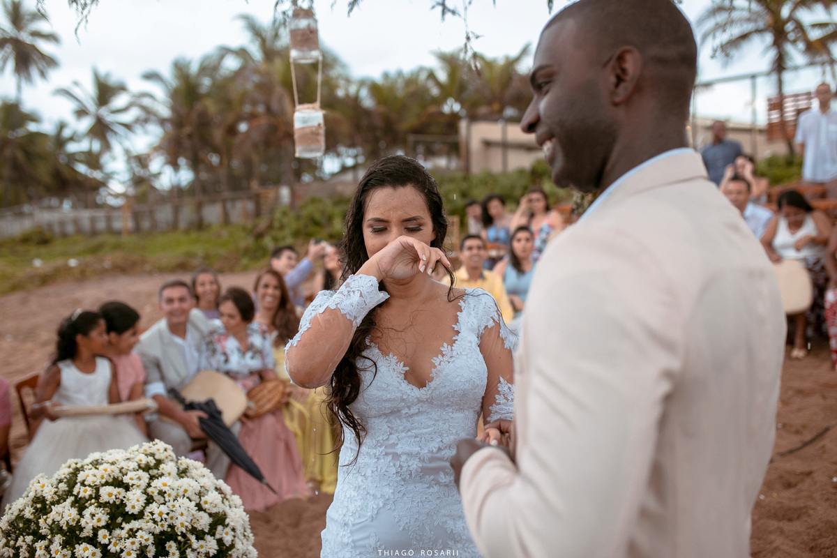 Casamento na praia na chuva, chuveu Thiago Rosarii,