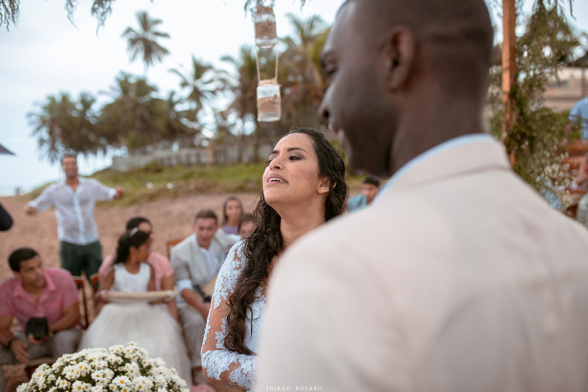 Casamento na praia na chuva, chuveu Thiago Rosarii,