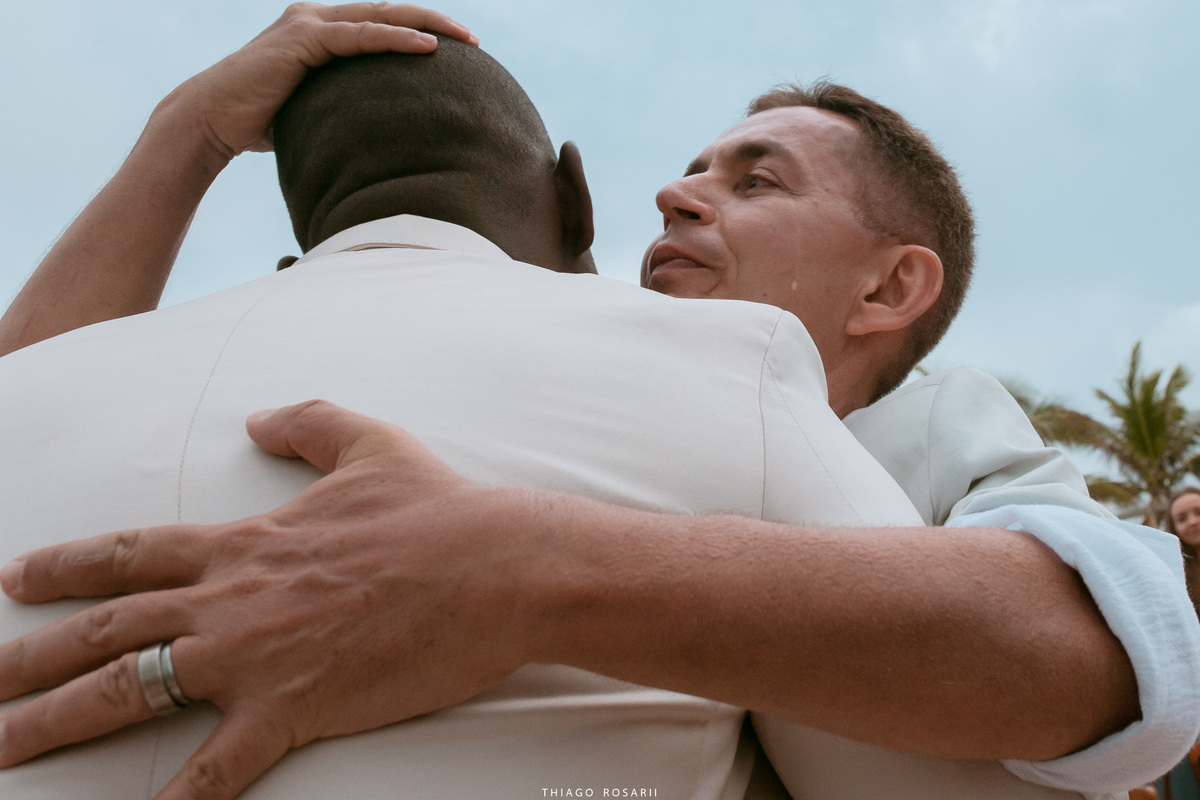 Casamento na praia na chuva, chuveu Thiago Rosarii,