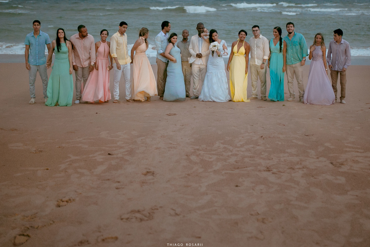 Padrinhos Casamento na praia Thiago Rosarii