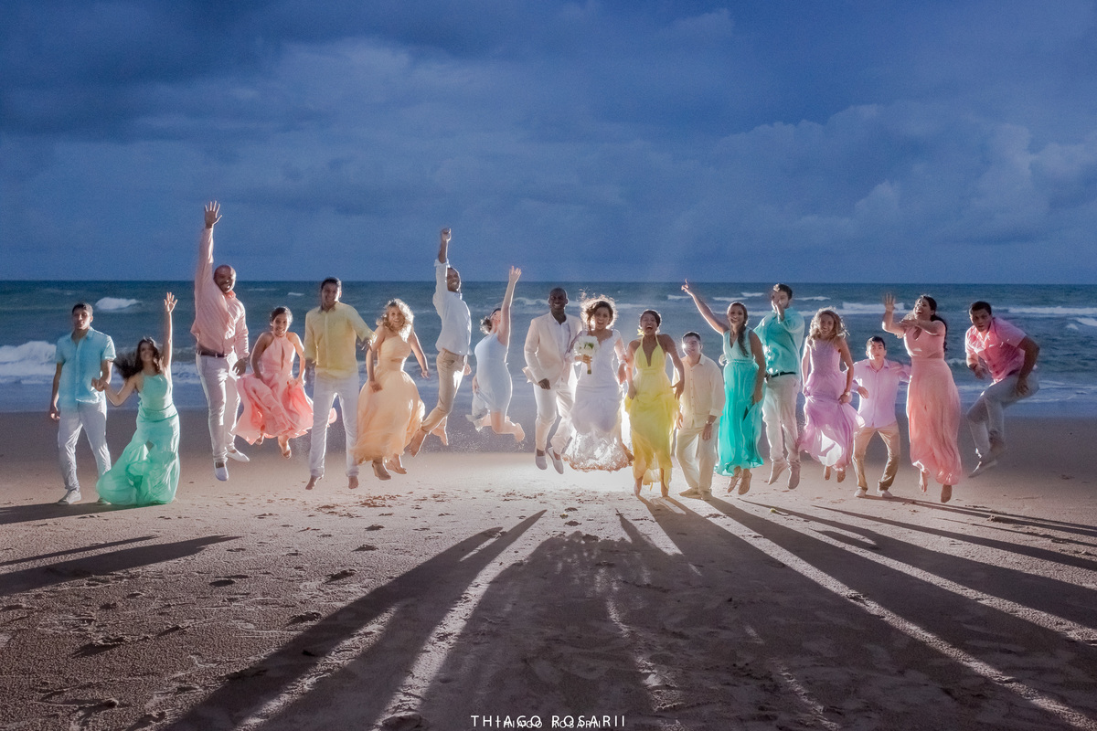 Padrinhos Casamento na praia Thiago Rosarii