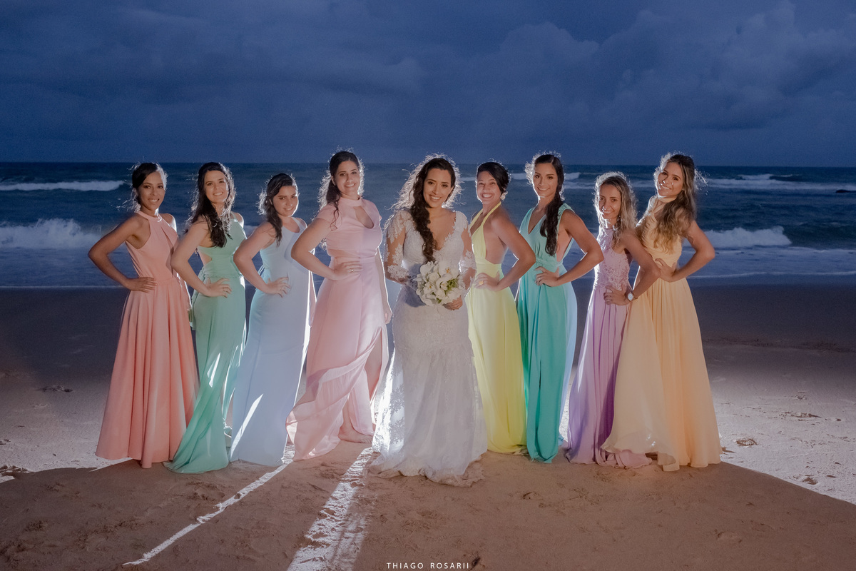 Padrinhos Casamento na praia Thiago Rosarii