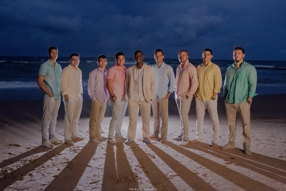 Padrinhos Casamento na praia Thiago Rosarii