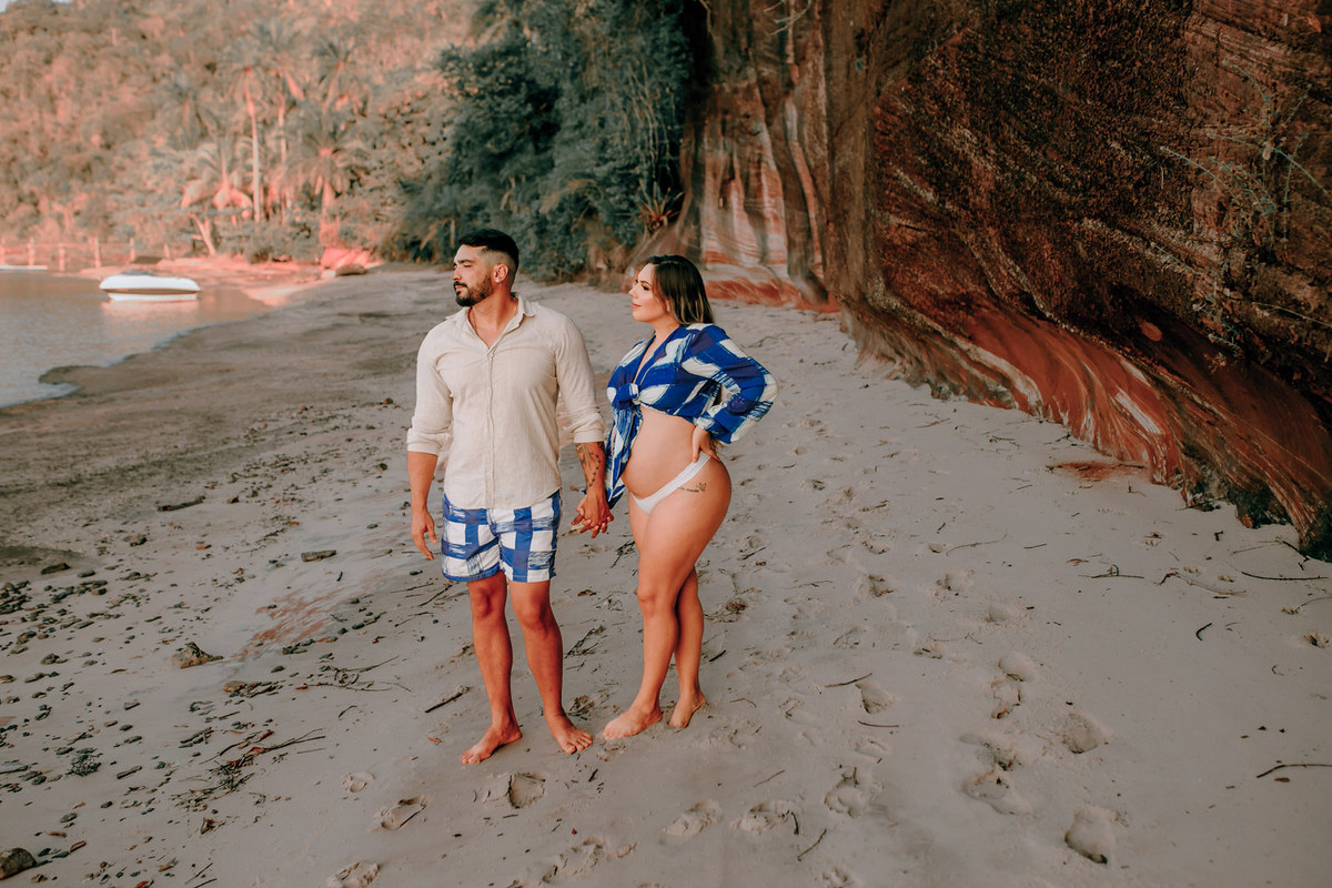 Ensaio de Gestante - Thiago Rosarii - Book de Grávida - Salinas da Margarida - Book de Grávida