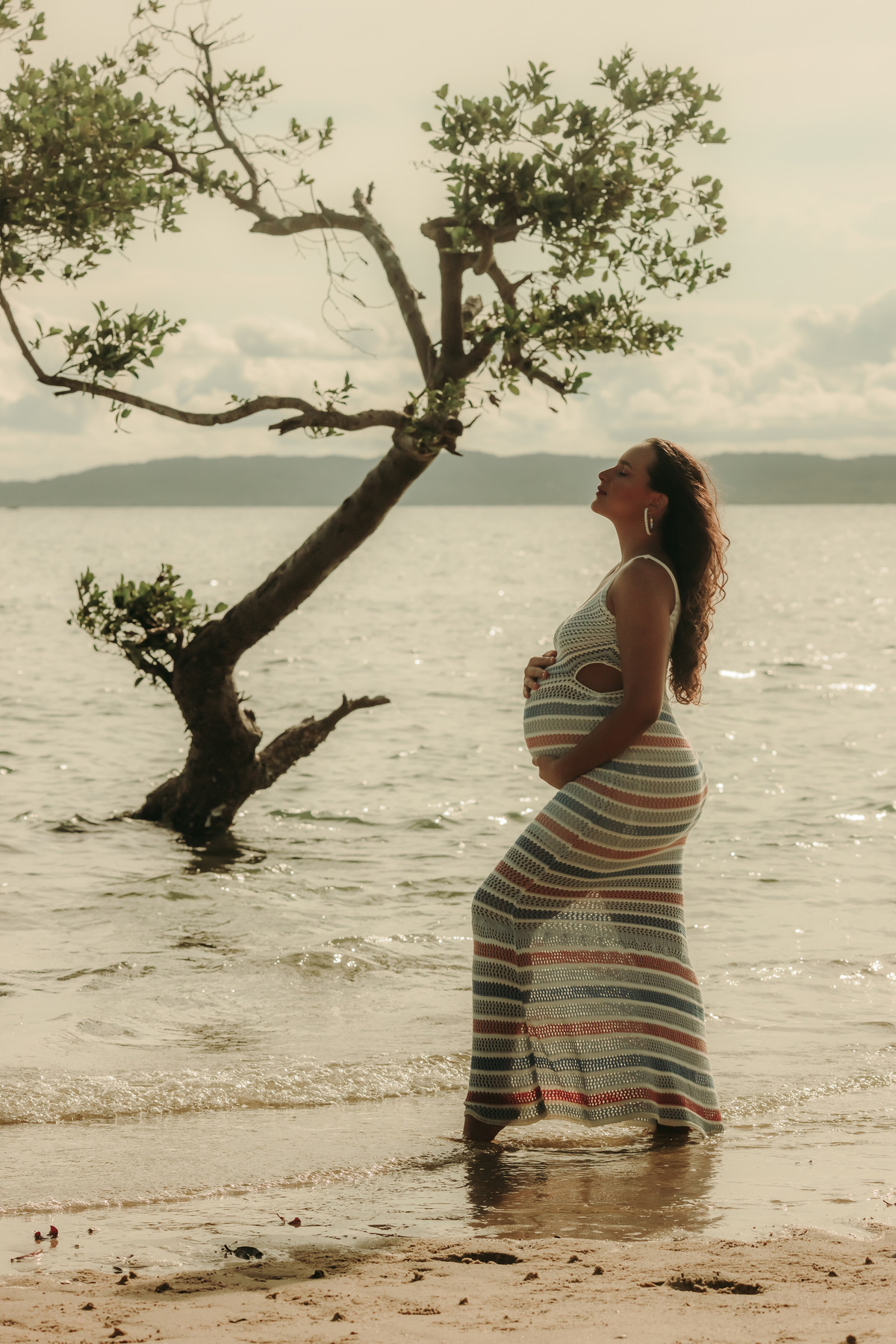 Ensaio de Gestante - Ilha de Itaparica - Thiago Rosarii - Book de Grávida - Alysson e Iolanda - Na Praia 