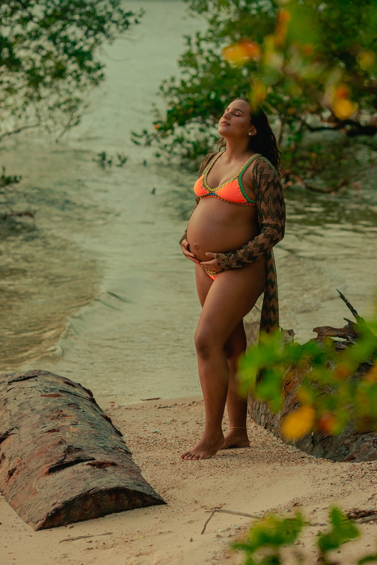 Ensaio de Gestante - Ilha de Itaparica - Thiago Rosarii - Book de Grávida - Alysson e Iolanda - Na Praia 