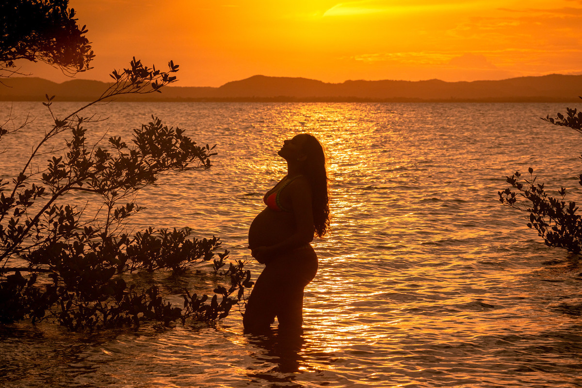 Ensaio de Gestante - Ilha de Itaparica - Thiago Rosarii - Book de Grávida - Alysson e Iolanda - Na Praia 