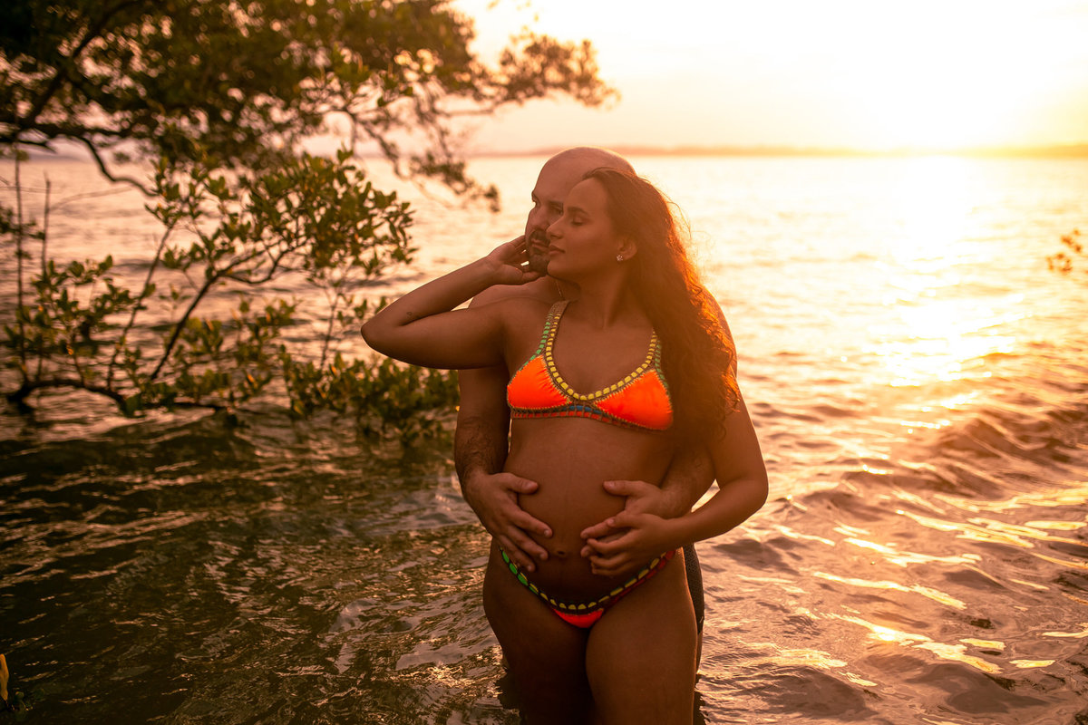 Ensaio de Gestante - Ilha de Itaparica - Thiago Rosarii - Book de Grávida - Alysson e Iolanda - Na Praia 