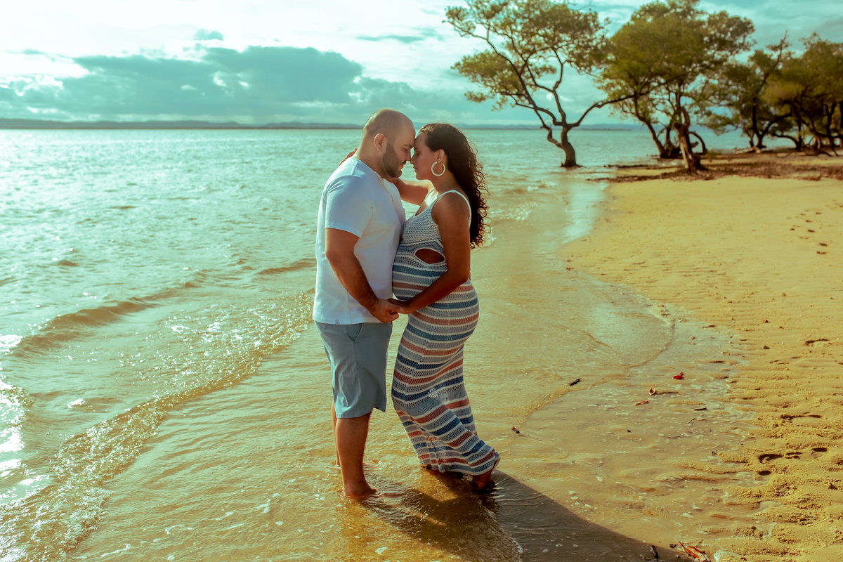 Ensaio de Gestante - Ilha de Itaparica - Thiago Rosarii - Book de Grávida - Alysson e Iolanda - Na Praia 