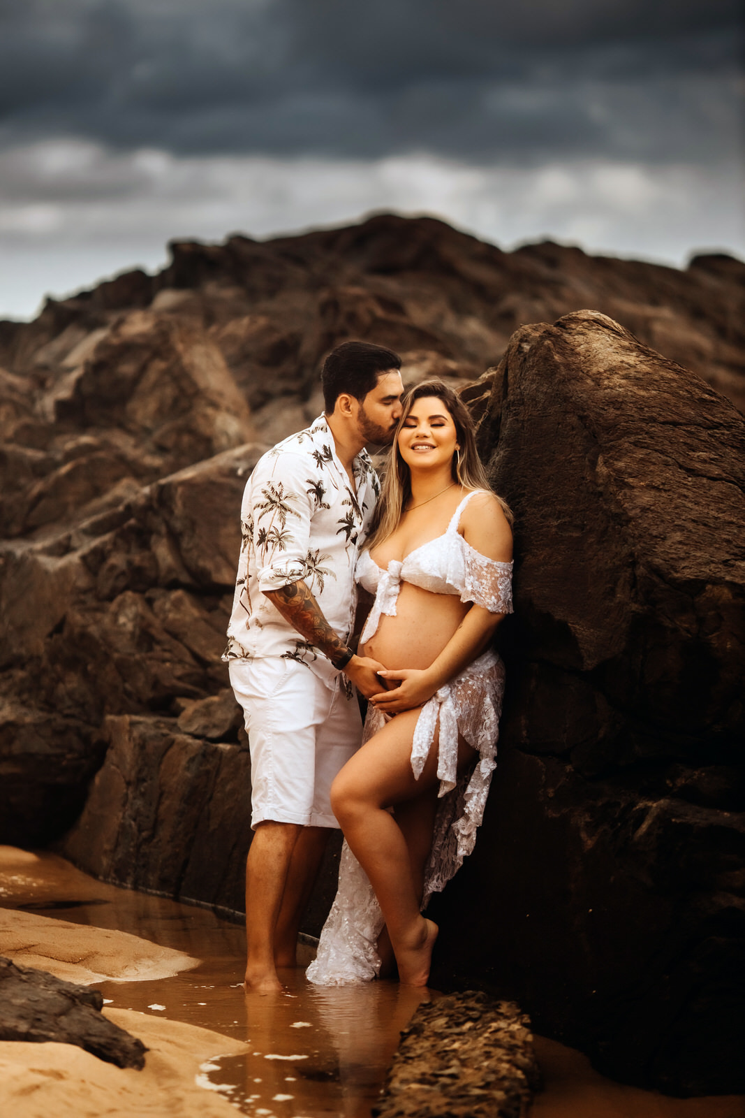 Fotos de Gestantes em Salvador - Thiago Rosarii - Ensaio de Gravidez - Deivide e Jake