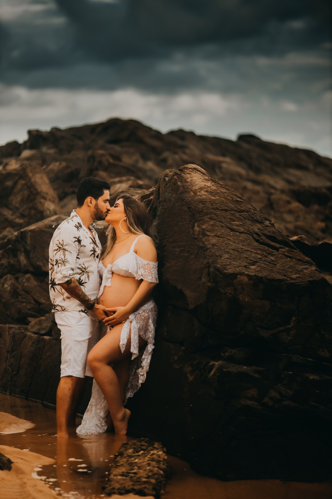 Fotos de Gestantes em Salvador - Thiago Rosarii - Ensaio de Gravidez - Deivide e Jake