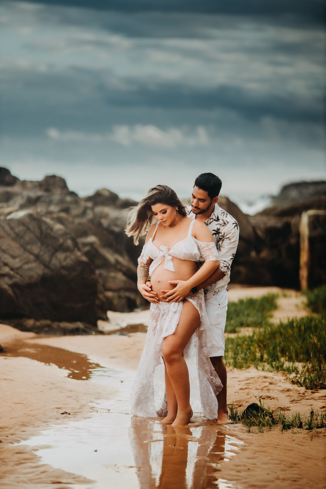 Fotos de Gestantes em Salvador - Thiago Rosarii - Ensaio de Gravidez - Deivide e Jake