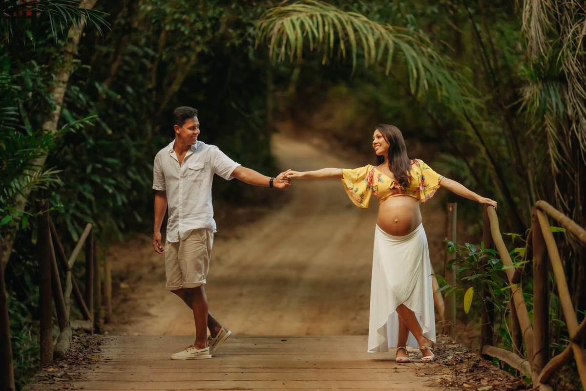 Fotos de Gravidez - Thiago Rosarii - Ensaio de Gestante - Praia de Itacimirim - Salvador - Dani e Léon