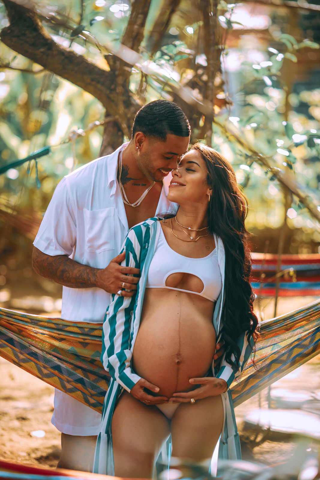 Thiago Rosarii - Vinny Nogueira - Micaele Nunes - Fotografia de Gestante - Itacimirim - Restaurante Manguezal - Praia -