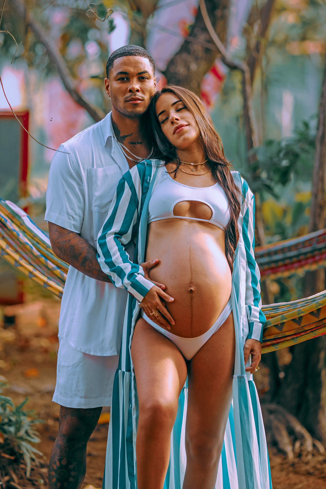 Thiago Rosarii - Vinny Nogueira - Micaele Nunes - Fotografia de Gestante - Itacimirim - Restaurante Manguezal - Praia -