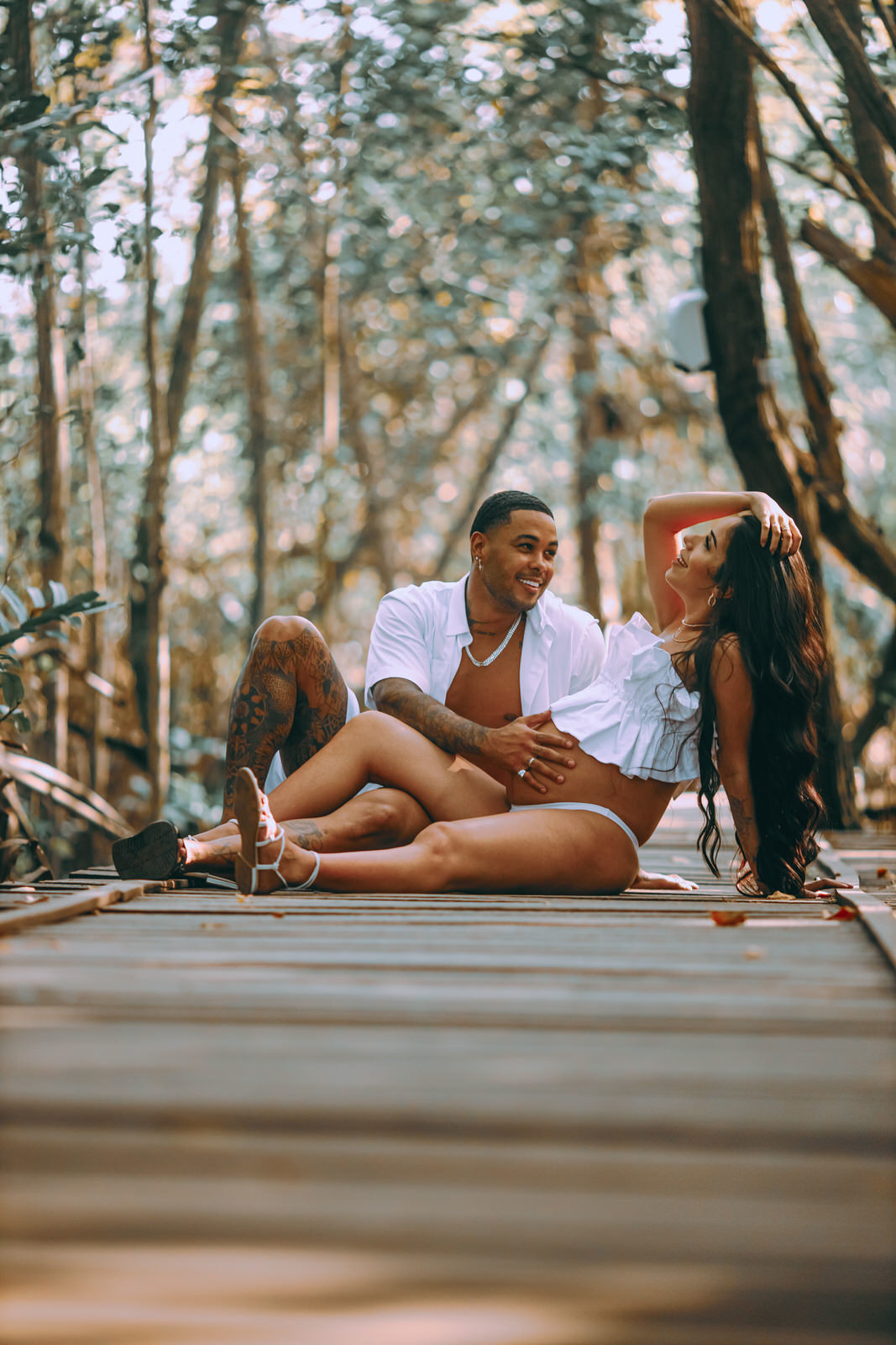 Thiago Rosarii - Vinny Nogueira - Micaele Nunes - Fotografia de Gestante - Itacimirim - Restaurante Manguezal - Praia -