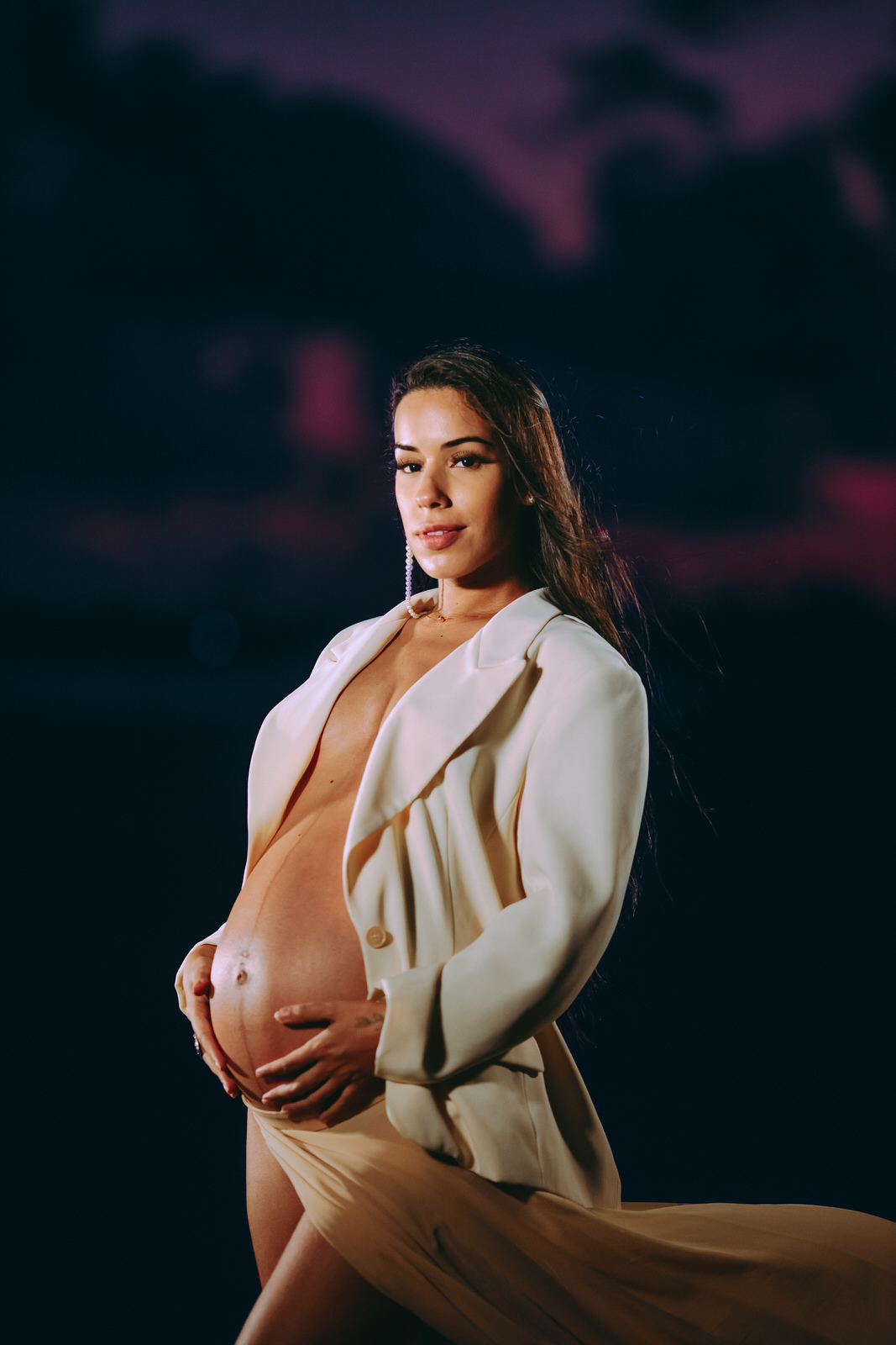 Thiago Rosarii - Vinny Nogueira - Micaele Nunes - Fotografia de Gestante - Itacimirim - Restaurante Manguezal - Praia -